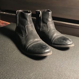 Robert Wayne Black Leather Chelsea Boot